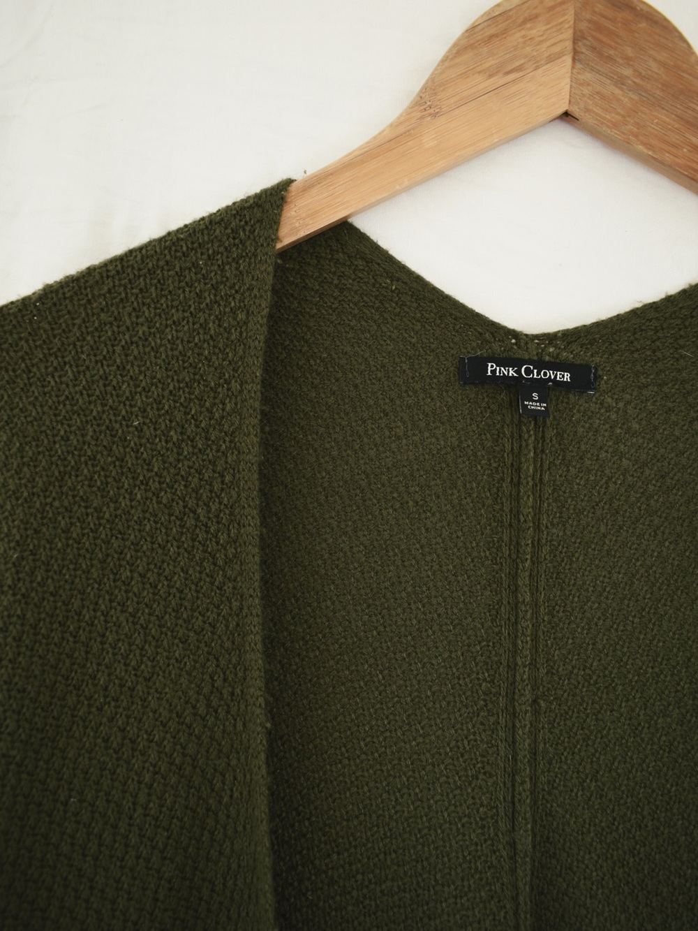Pink Clover Forest Green Knit Cardigan - Picture 2 of 5